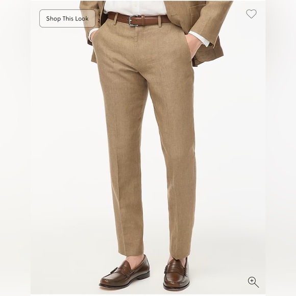 JCrew Slim Thompson suit pant in linen 34x34
